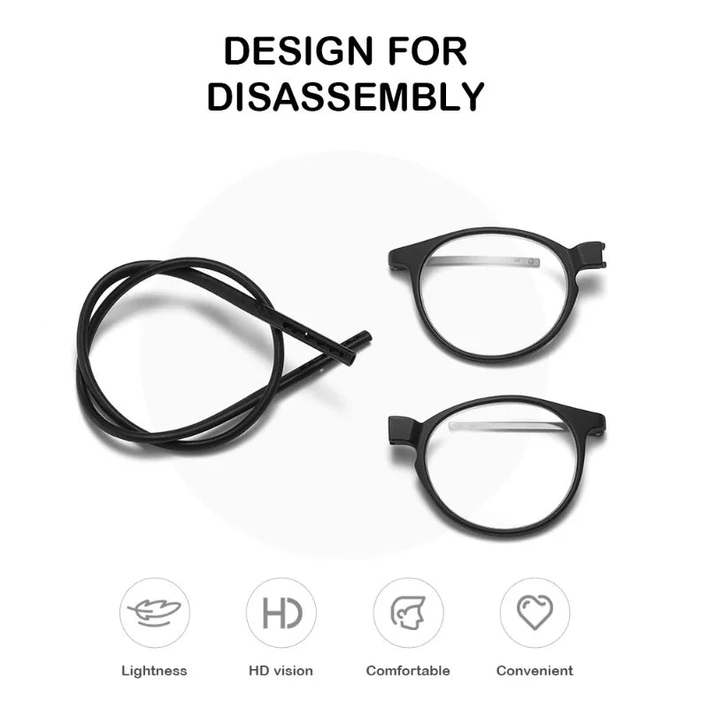 Lunettes de Lecture Fermeture Avant Magnétiques - Cordon Silicone Réglable