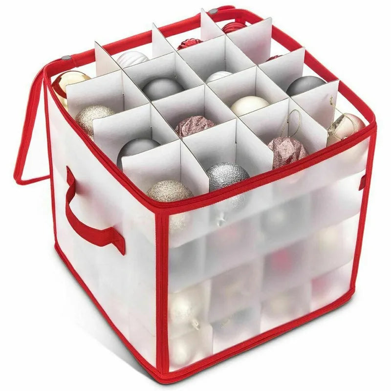 Boîte de Rangement pour Boules de Noël - 64 Cases