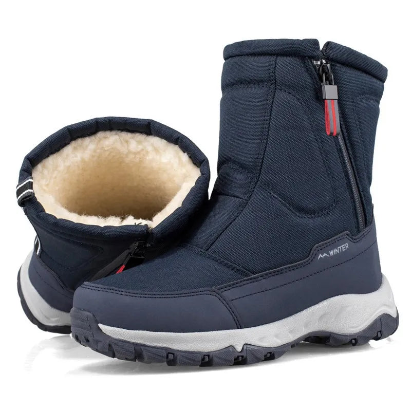 Bottes de neige mi-mollet chaudes - Modèle Mixte