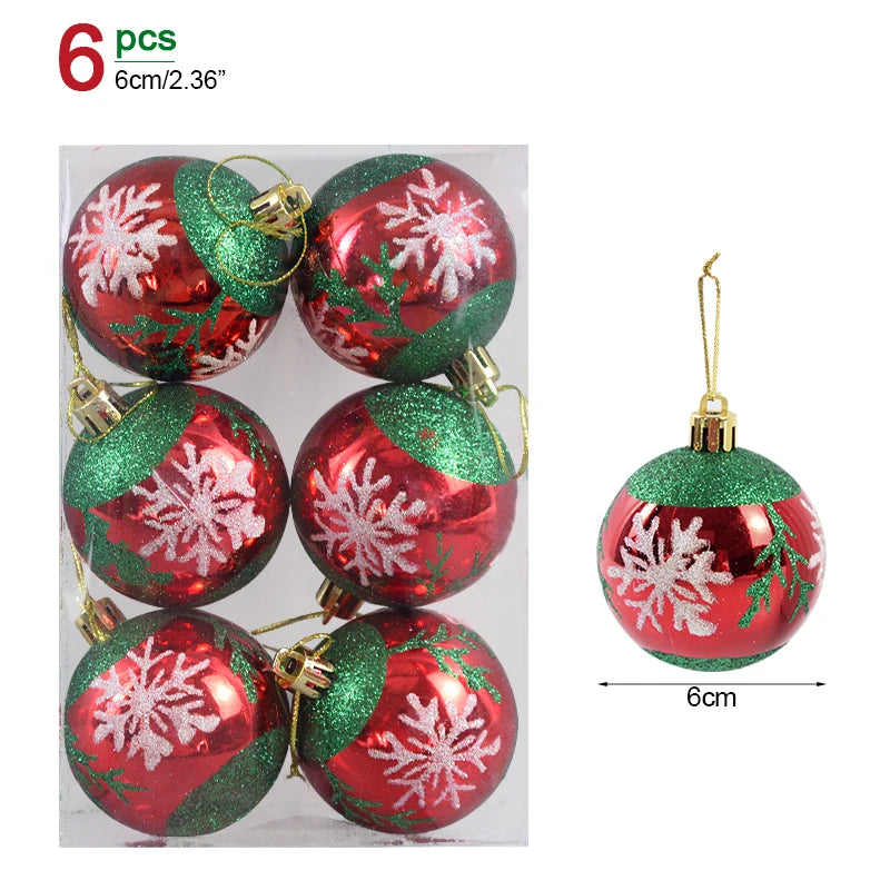 Lot de 36 Mini Boules de Noël