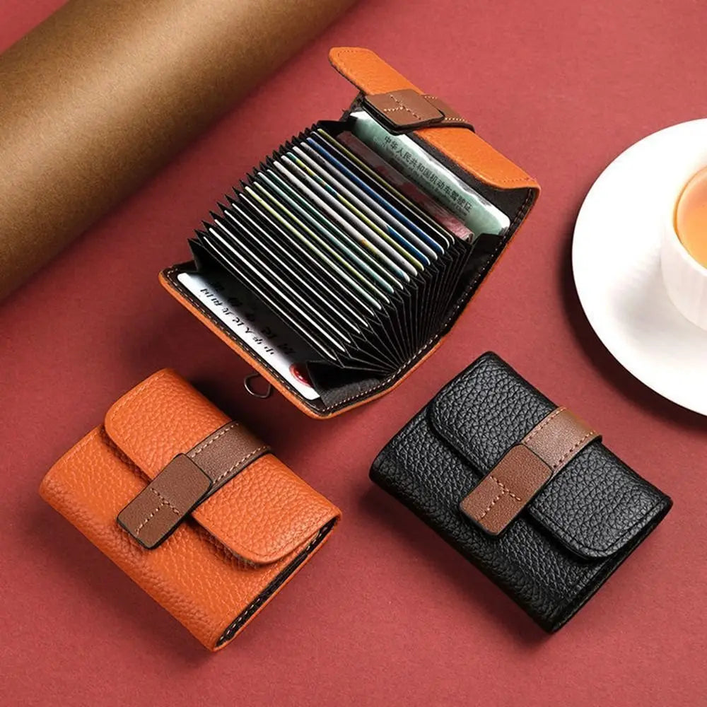 Multi-card Slot Credit Card Bag PU Leather Small Wallet Coin Purse Card Holder Wallets