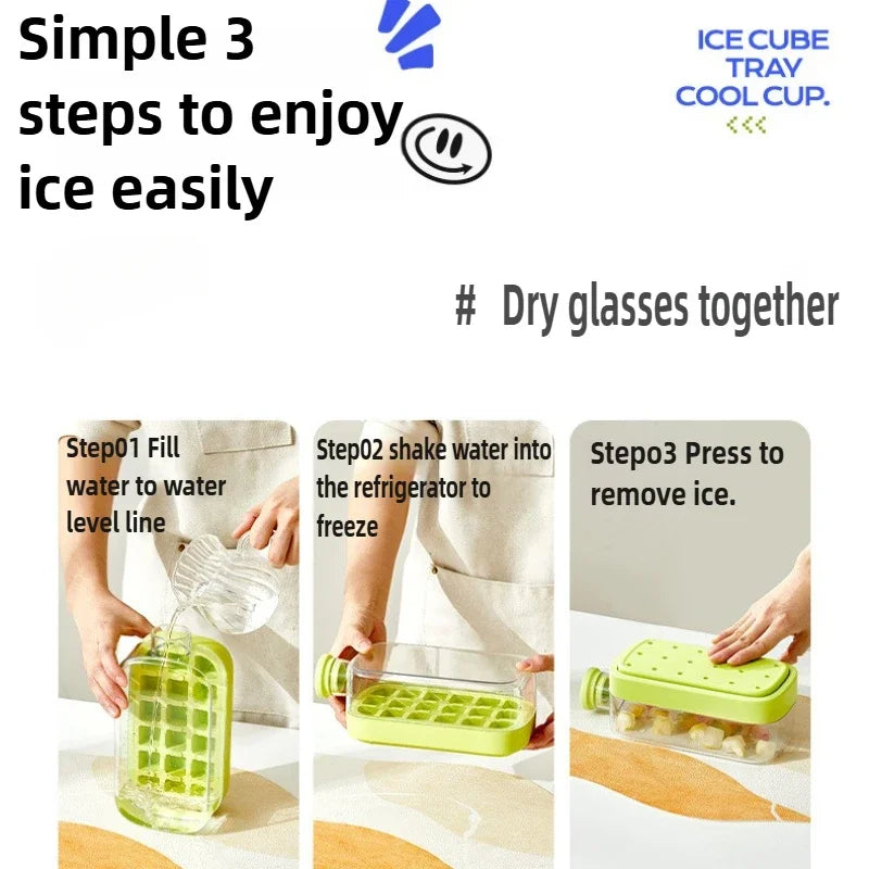 Bac à Glaçons Pression Hygiénique Sans Contact