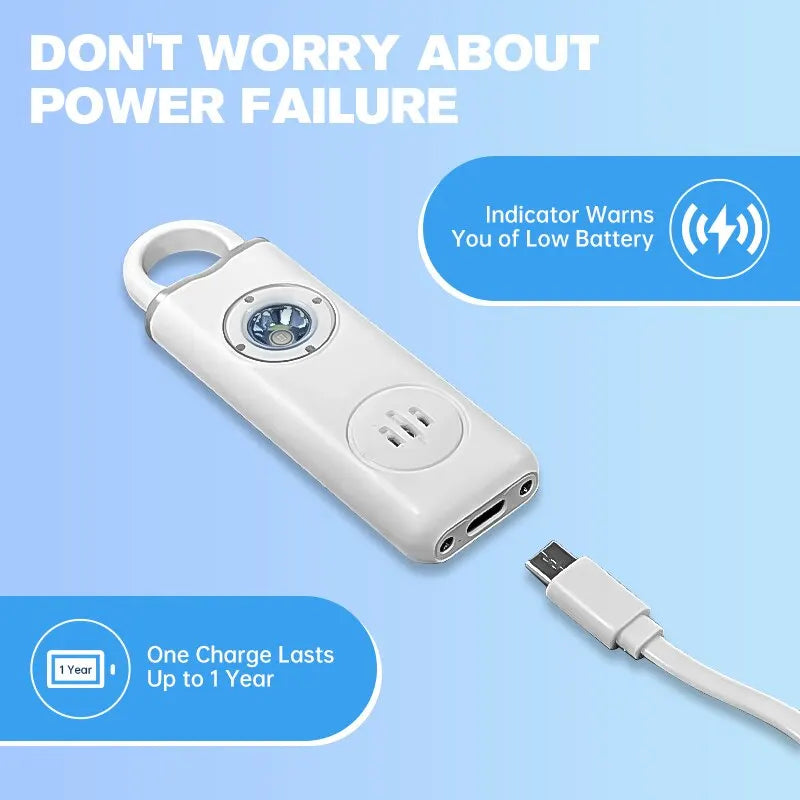 Mini Sirène de sécurité anti-agression de poche