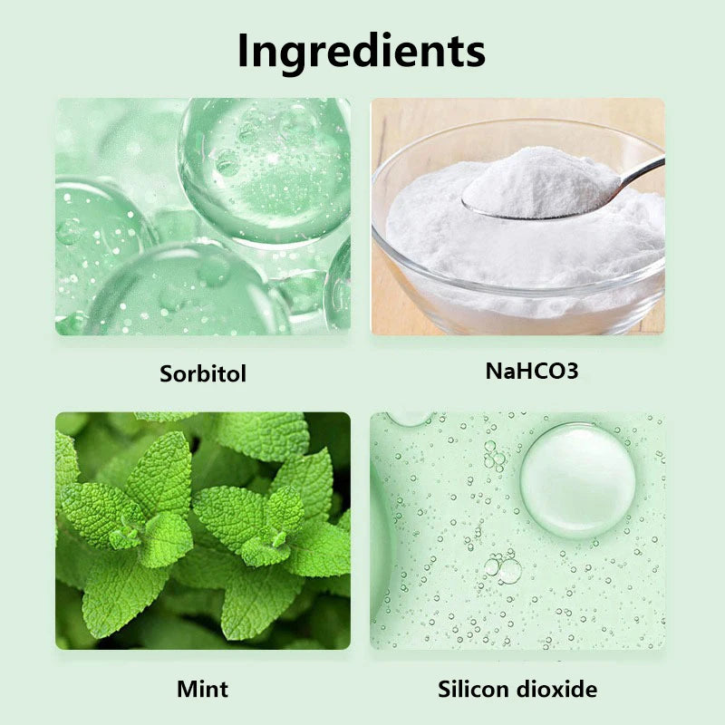 Lot de 50 Cachets de Dentifrice à la Menthe de Voyage - Haleine Fraîche