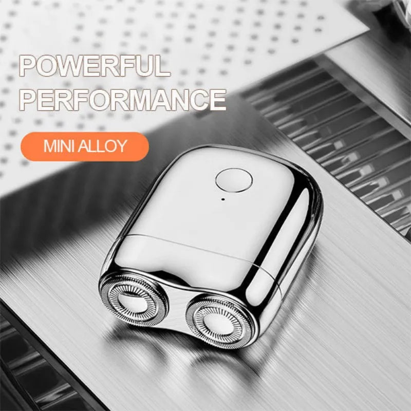 Mini rasoir électrique portable à double tête étanche