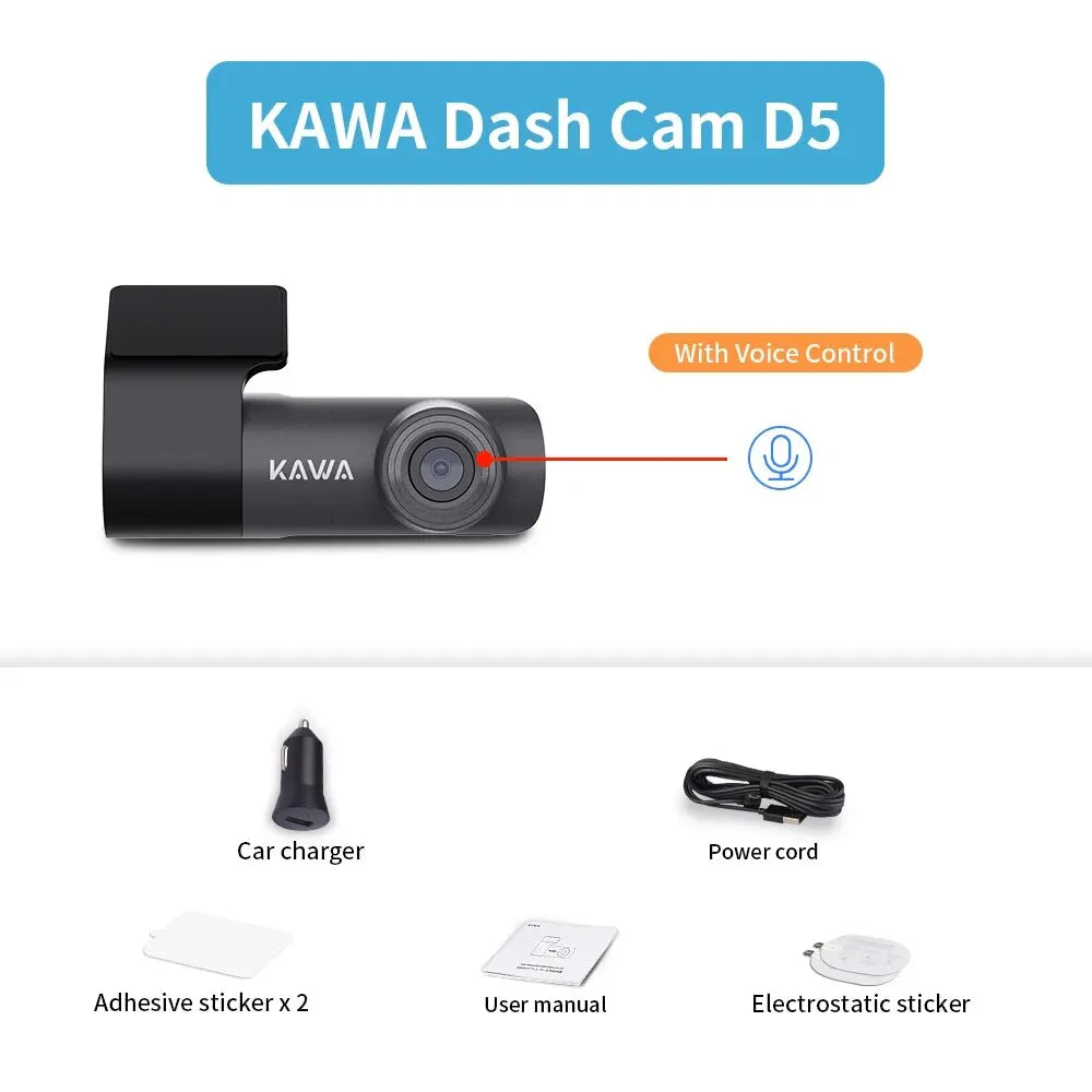 DashCam Kawa Enregistreur Vidéo 2K pour voiture