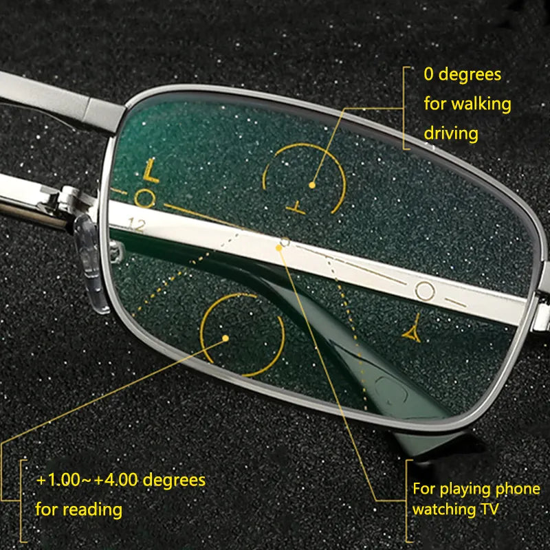 Lunettes de lecture Anti-lumière bleue Pliantes avec étui