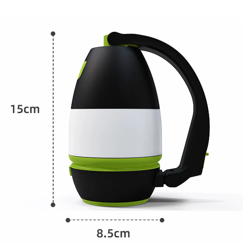 Lampe de camping multifonctions 3 en 1 à LED rechargeable