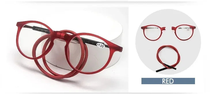 Lunettes de Lecture Fermeture Avant Magnétiques - Cordon Silicone Réglable