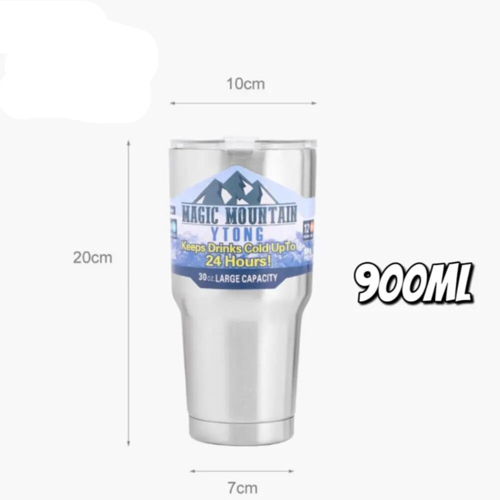 Magic Mountain-Bouteille d'eau thermique double paroi - Vos boissons chaudes et froides plusieurs heures