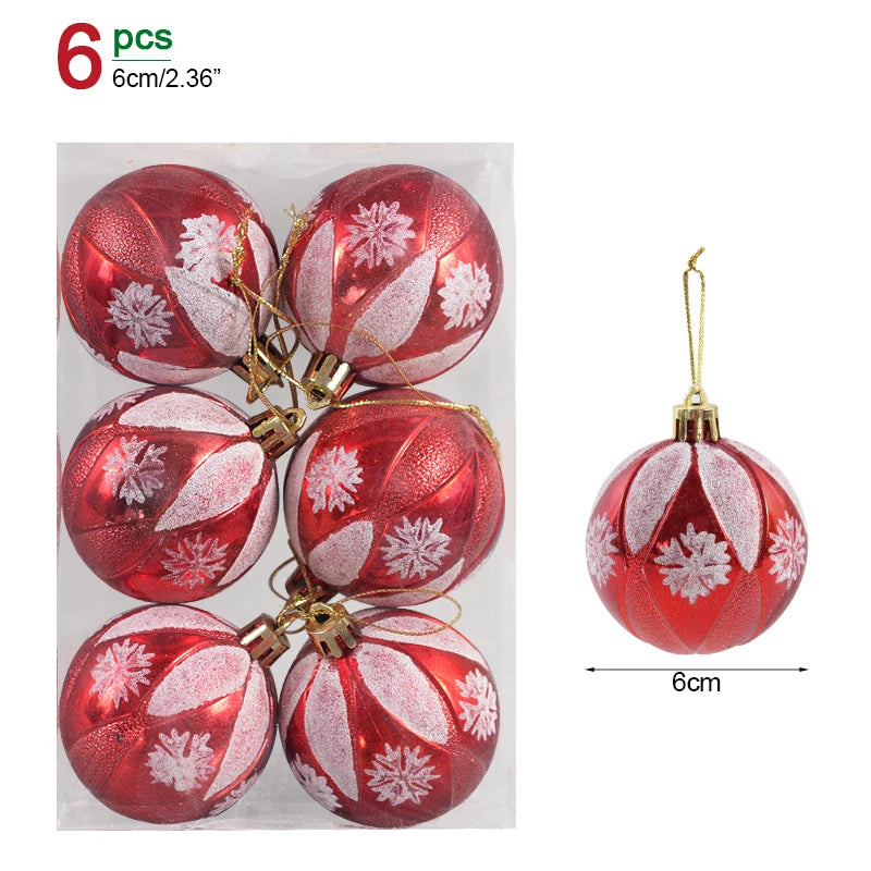 Lot de 36 Mini Boules de Noël