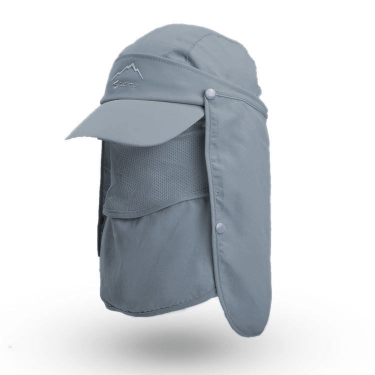 Casquette de randonnée 4 en 1 - Protection intégrale