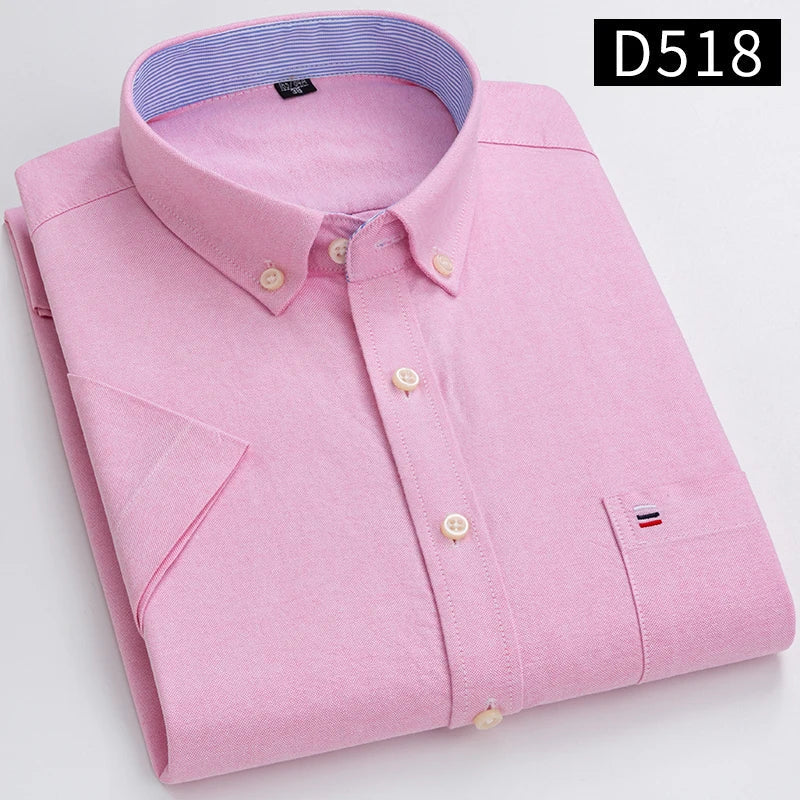 Chemises à manches courtes pour hommes - 100% coton