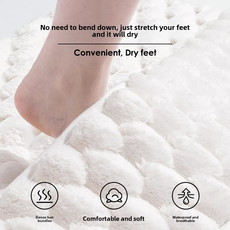 Tapis de Bain Ingénieux à Absorption & Séchage Rapide