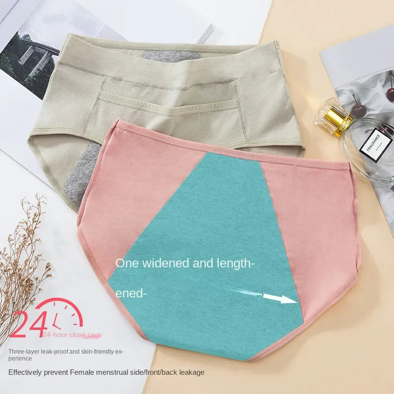 Pack de 5 Culottes de protection en coton biologique pour femmes