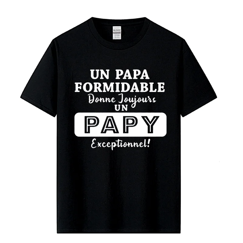 T-shirt Personnalisé "Un Papa formidable donne toujours un Papy exceptionnel"
