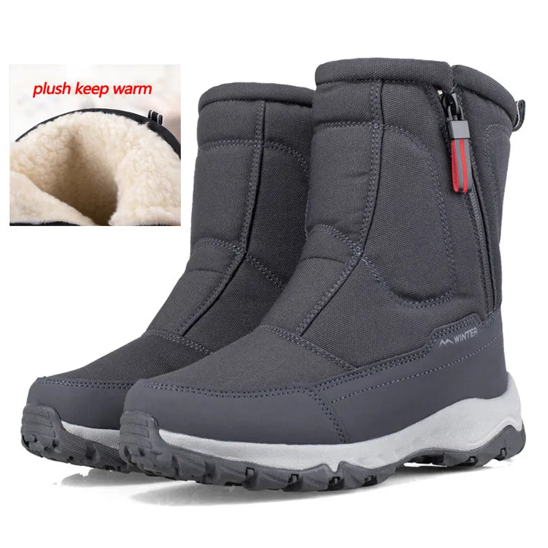 Bottes de neige mi-mollet chaudes - Modèle Mixte