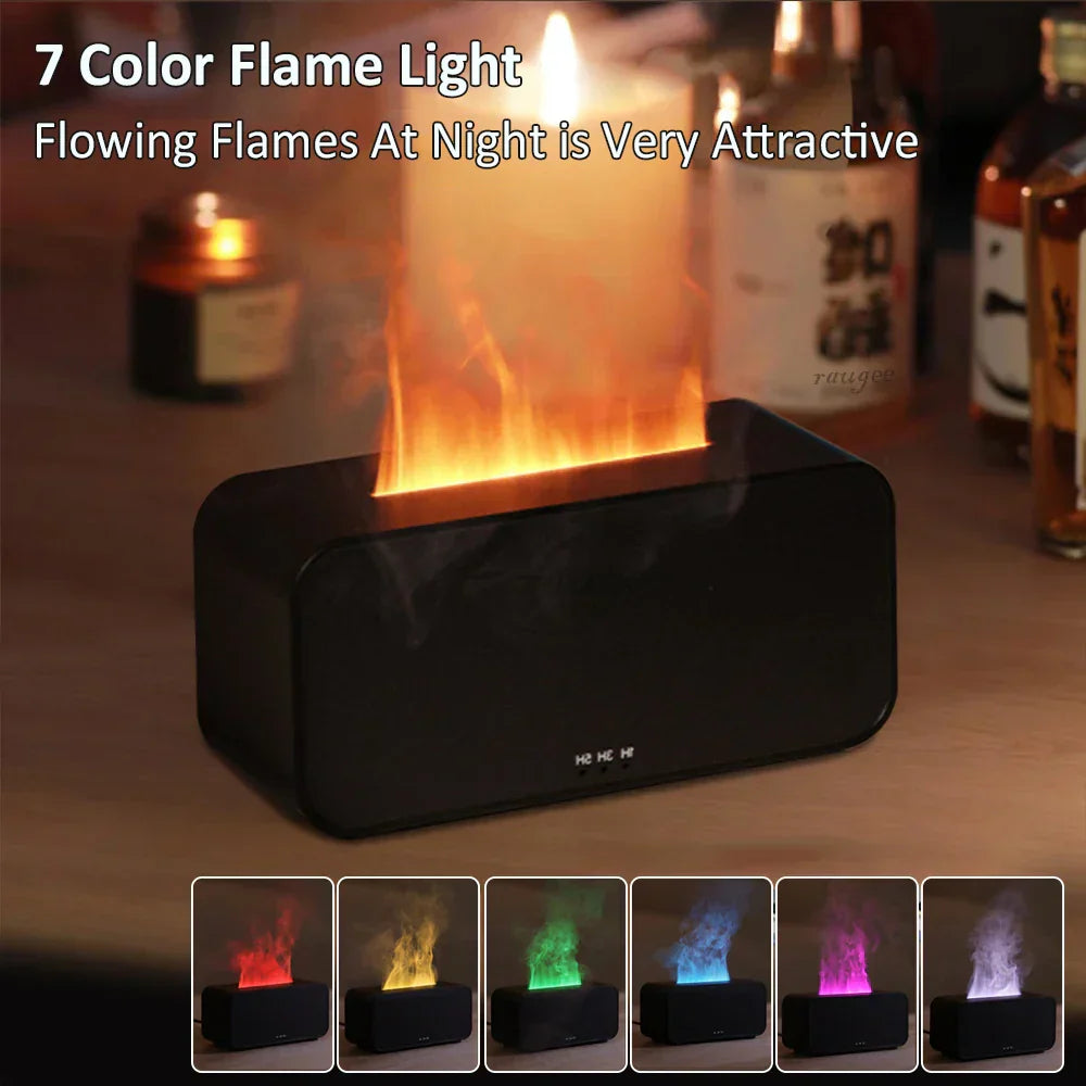 Diffuseur Effet Cheminée Cosy Home - 7 Couleurs & 3 Minuteurs