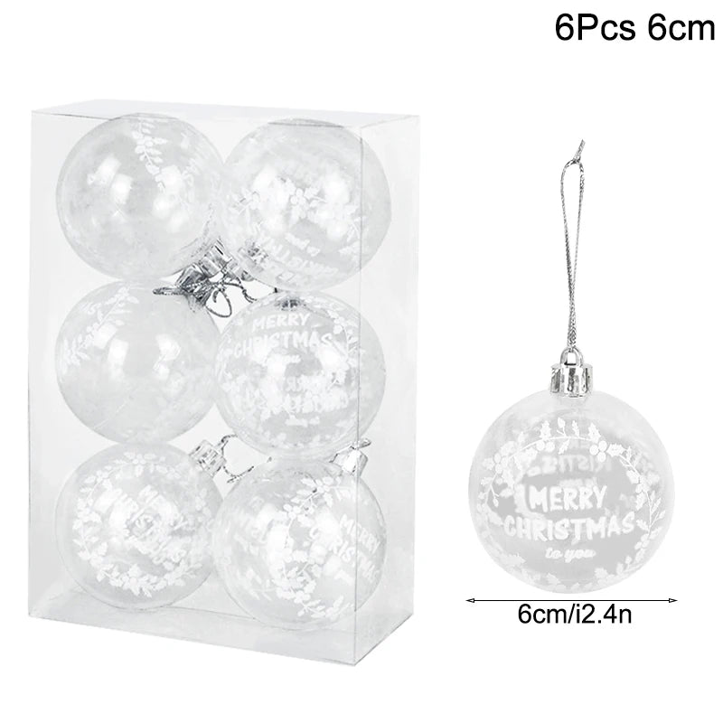 Lot de 36 Mini Boules de Noël