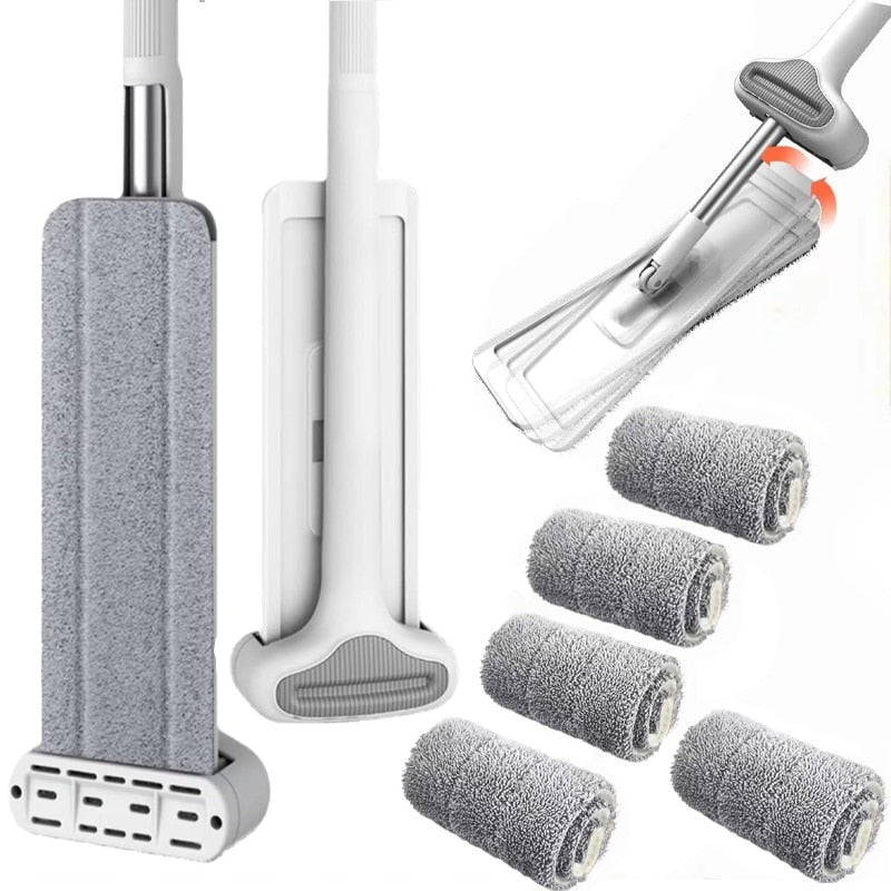 Serpillière auto-nettoyante 360° - 1 MOP + 5 PADS