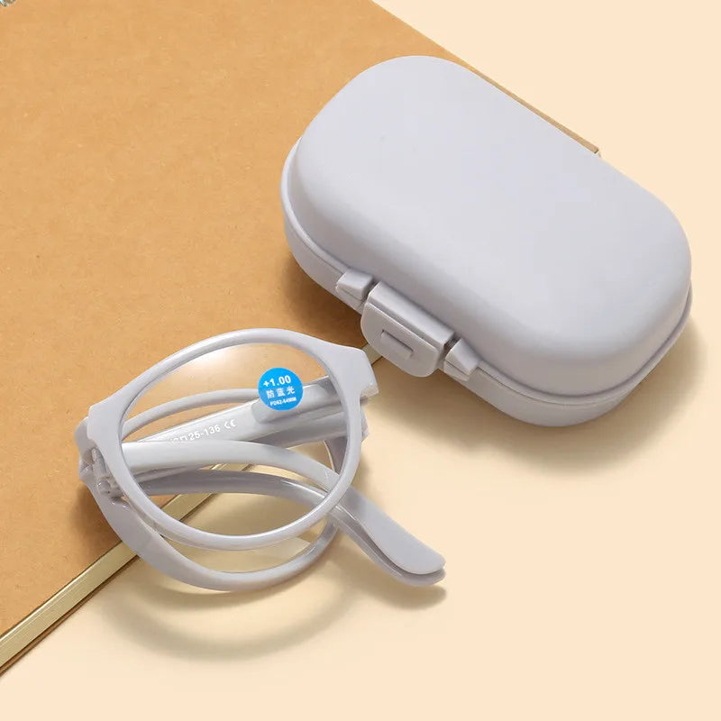 Mini lunettes de lecture pliantes pour hommes et femmes - Étui OFFERT