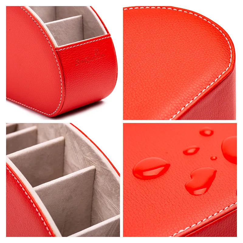 Boîte de rangement luxueuse en Cuir PU - 5 Compartiments