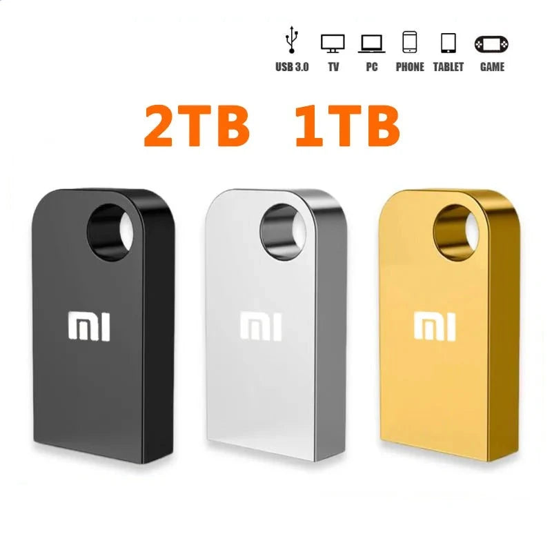 Mini clé USB 3.0 en métal Capacité MAX - Jusqu'à 2TO + Adaptateur USB-C OFFERT