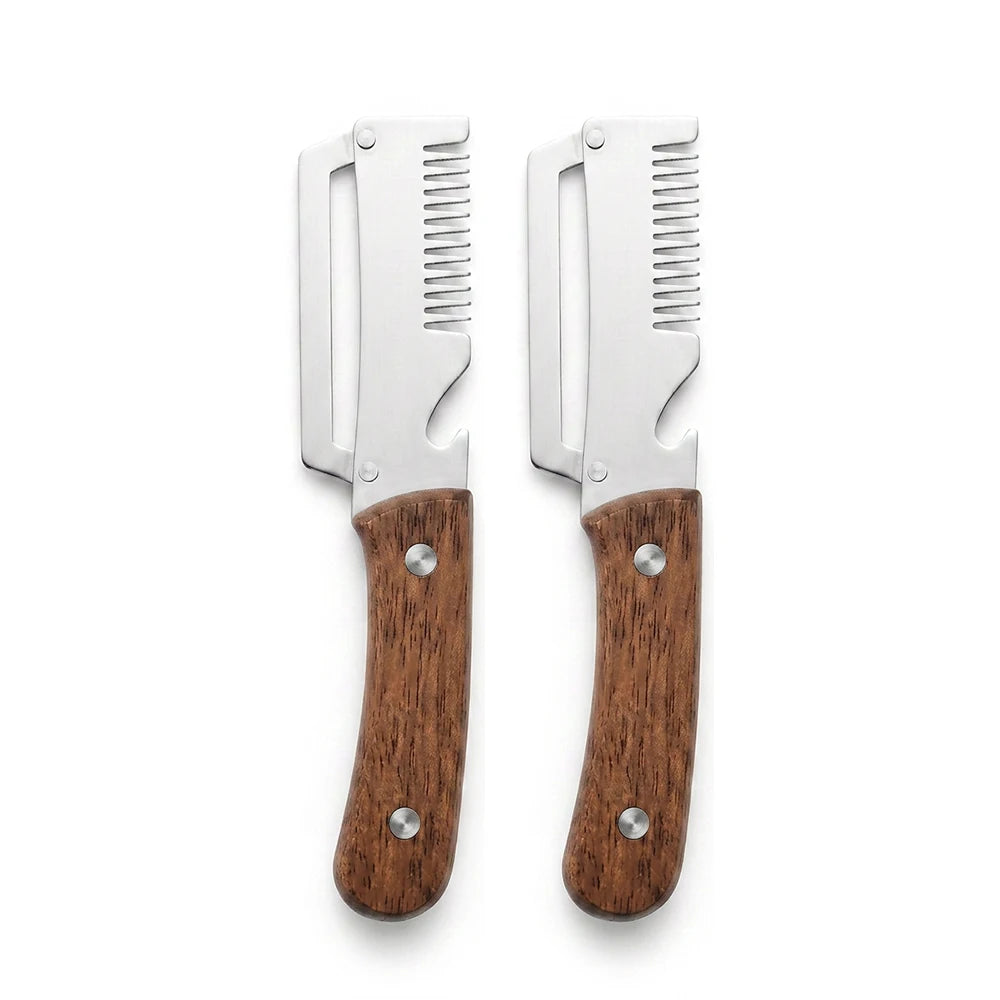 Éplucheur de Cuisine 3-en-1 en Acier Inoxydable avec Manche en Bois – Éplucheur, Râpe & Décapsuleur – 1 Acheté = 1 Offert