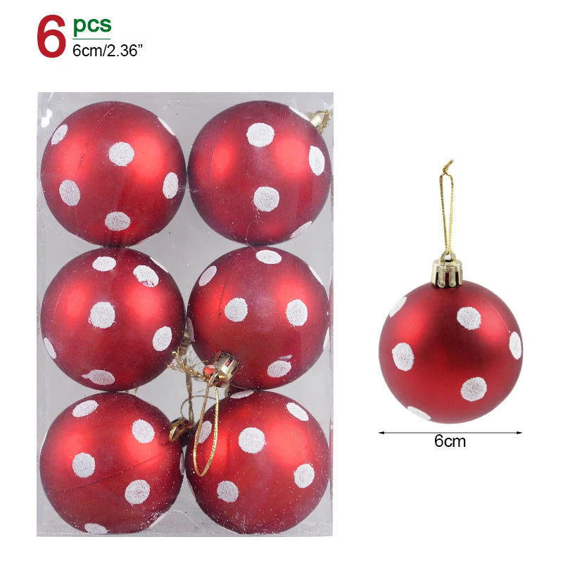 Lot de 36 Mini Boules de Noël