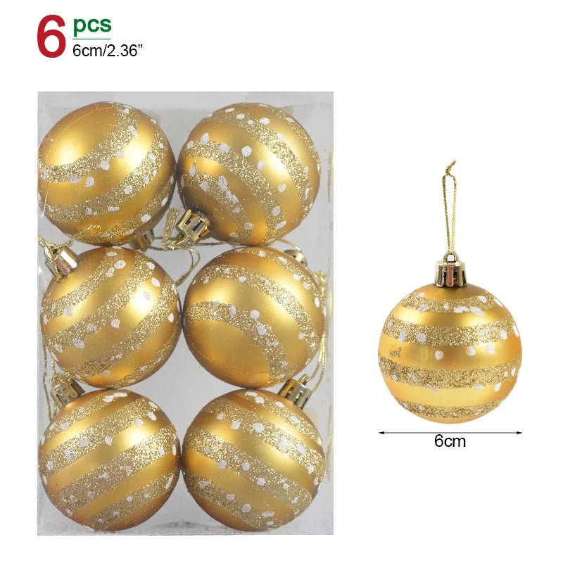Lot de 36 Mini Boules de Noël