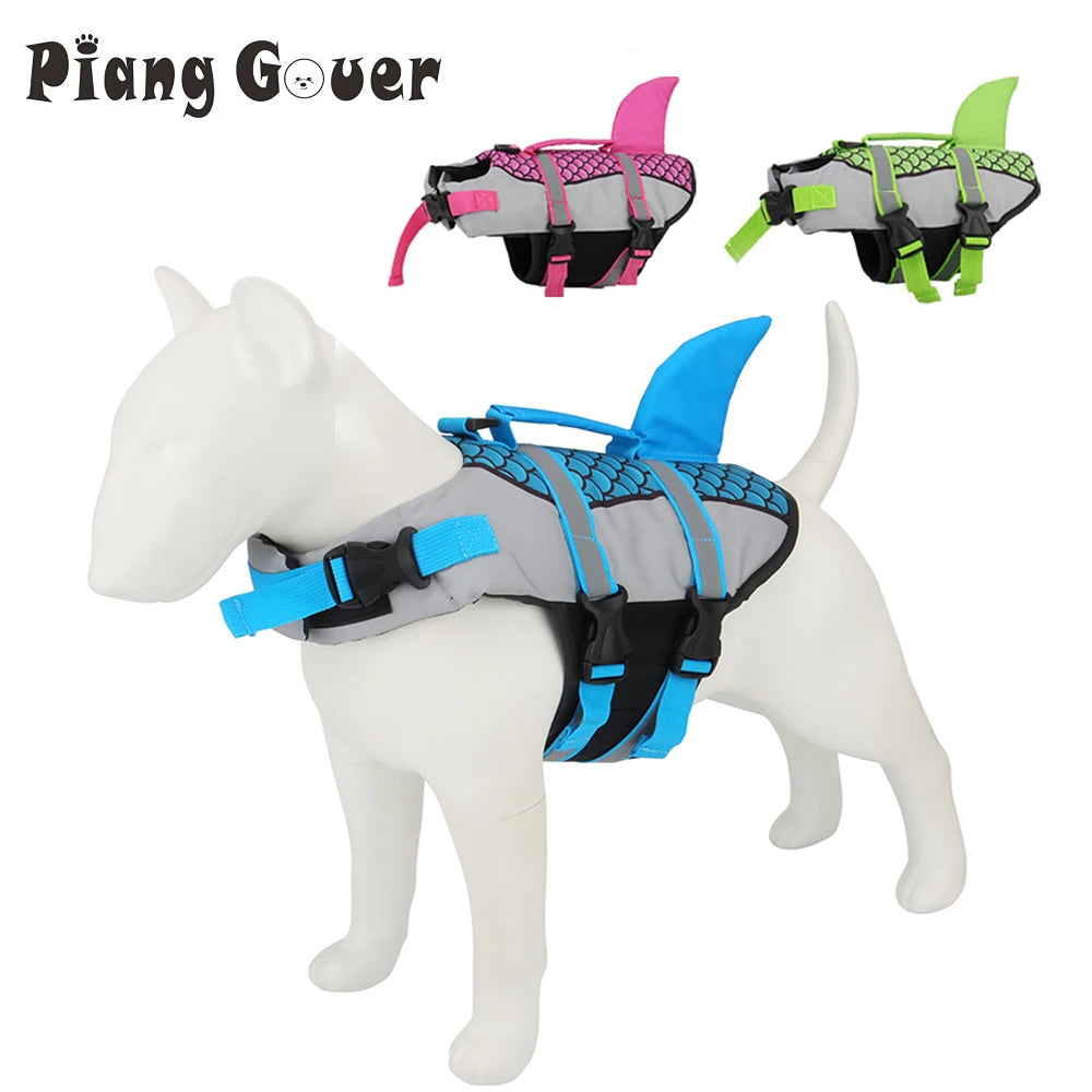 Gilet de Sauvetage Requin pour Chien – Harnais de Natation Sécurisé pour Été