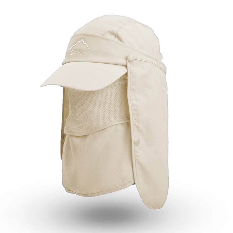 Casquette de randonnée 4 en 1 - Protection intégrale