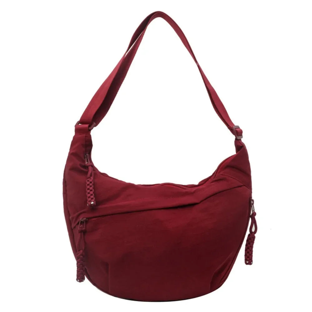 Sac Banane Bandoulière Femme en Toile – Grande Capacité, Légère & Imperméable