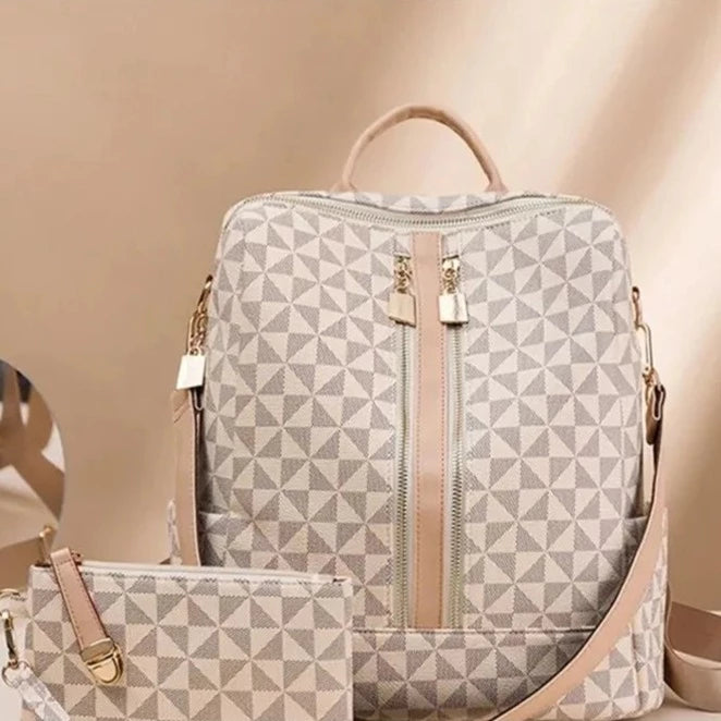 Sac à dos + Pochette Monorgrame Anti-vol