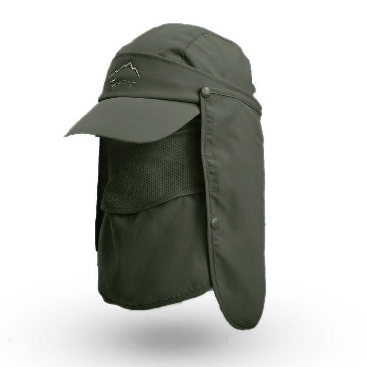 Casquette de randonnée 4 en 1 - Protection intégrale