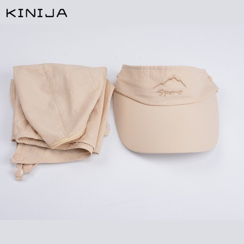 Casquette de randonnée 4 en 1 - Protection intégrale