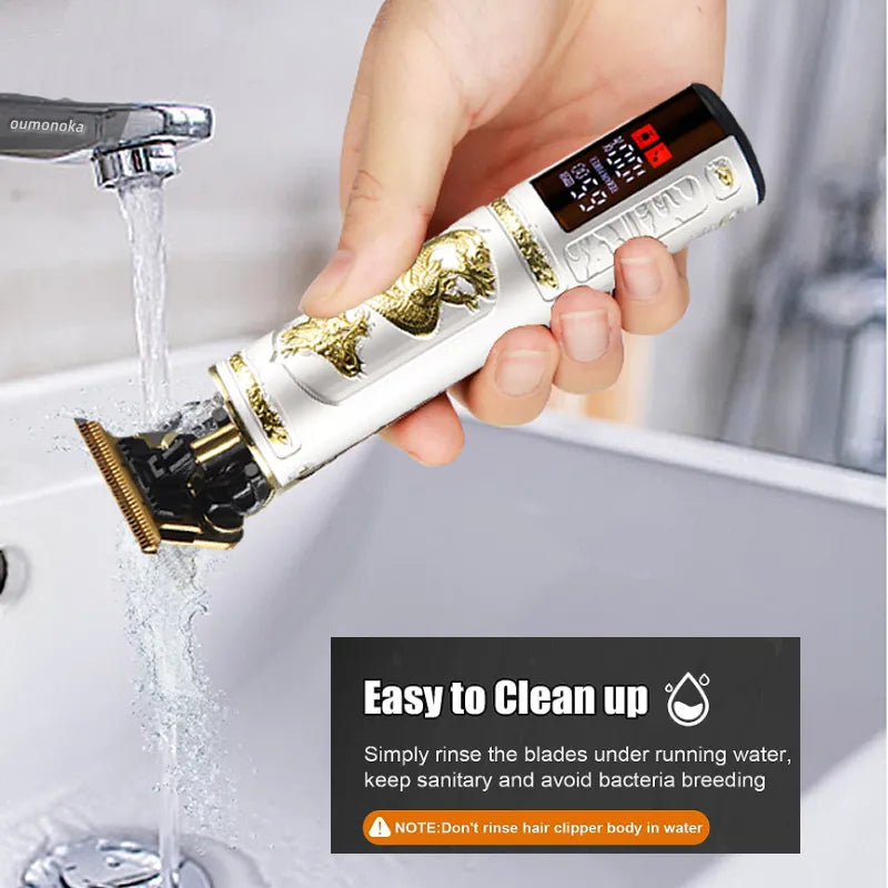 Nouvelle Tondeuse PRO Barbe et Cheveux avec écran digital - PUISSANCE MAX 6500 RPM