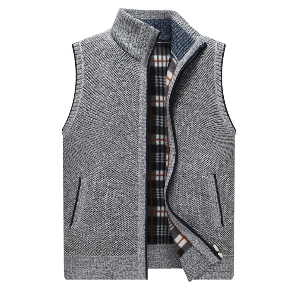 Gilet sans manches en maille - Fermeture Zip