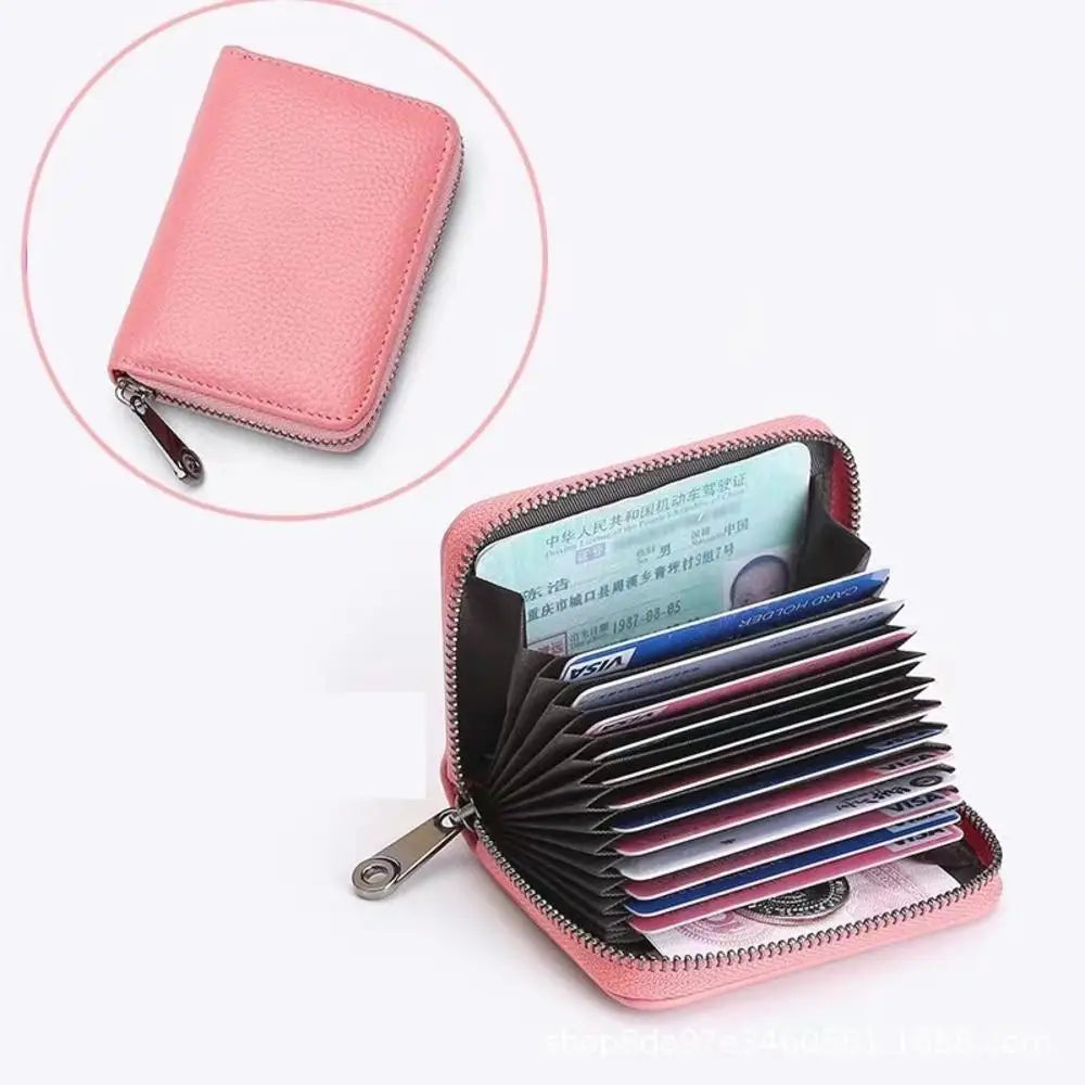 Multi-card Slot Credit Card Bag PU Leather Small Wallet Coin Purse Card Holder Wallets