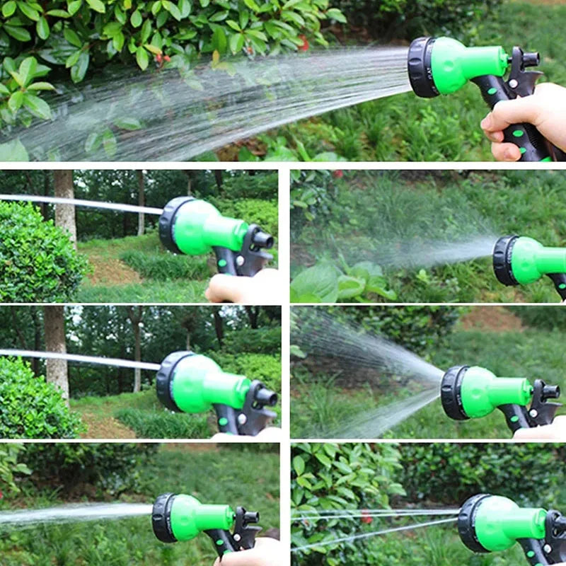 Tuyau d’Arrosage Extensible + Pistolet Multi-Jet