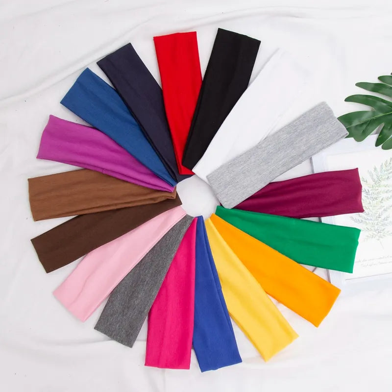 Lot de 5 Bandeaux élastiques en coton pour femmes
