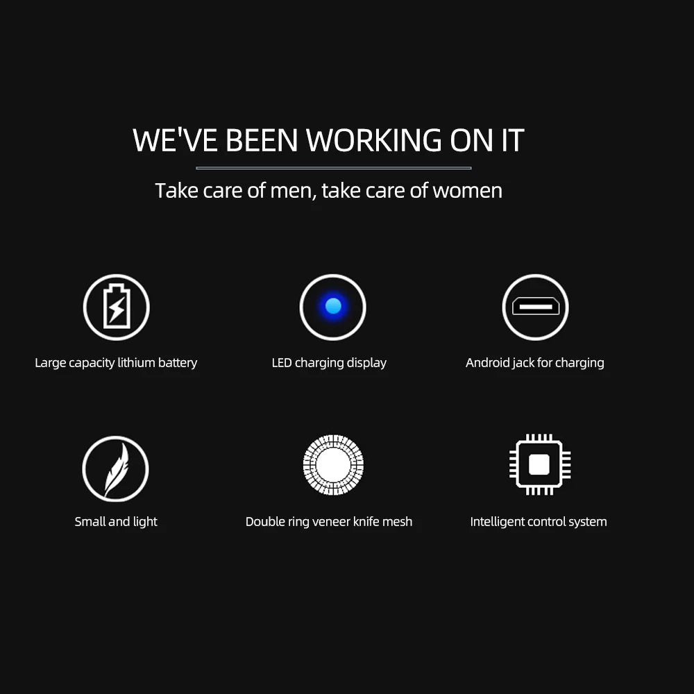 Mini rasoir électrique portable et rechargeable