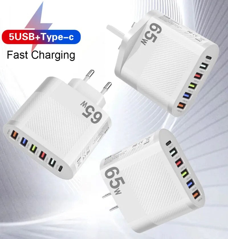 POWER CHARGE - Adaptateur 6 en 1 à charge rapide