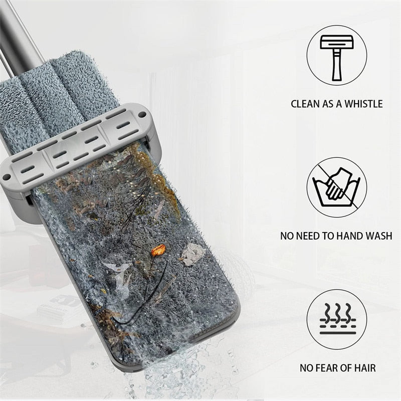Serpillière auto-nettoyante 360° - 1 MOP + 5 PADS
