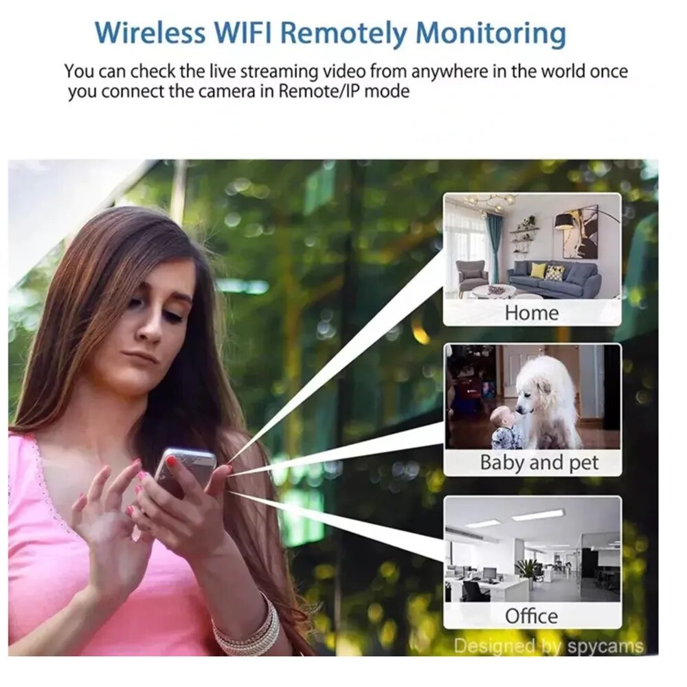 Mini Caméra WIFI 1808P + Carte SD 32G