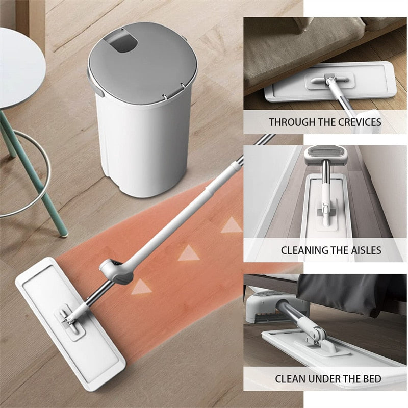 Serpillière auto-nettoyante 360° - 1 MOP + 5 PADS