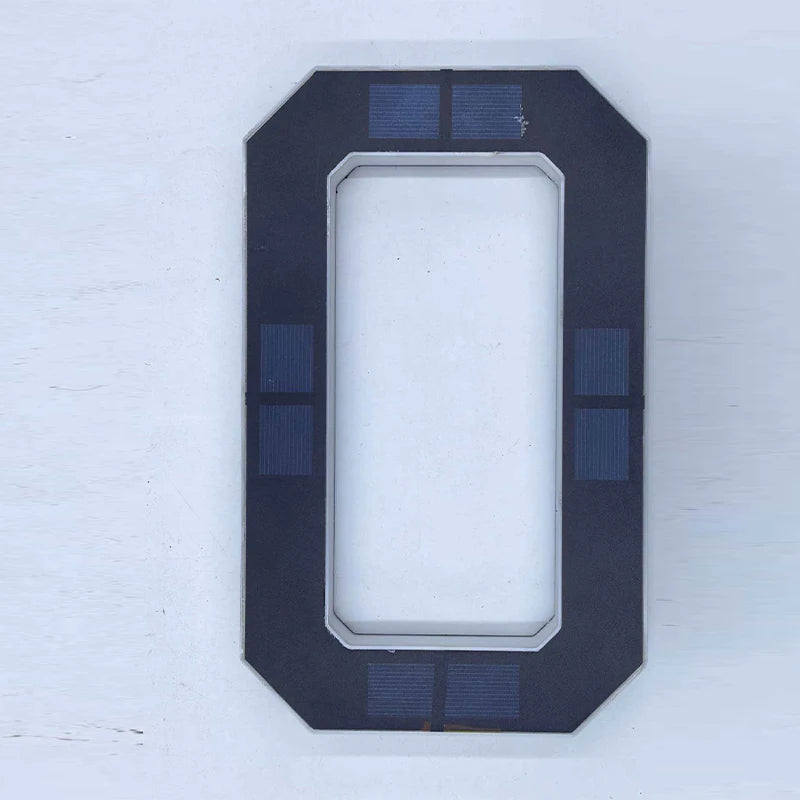 Plaque Numéro de Maison Solaire LED 12CM – Panneau d’Adresse Lumineux Étanche pour Extérieur
