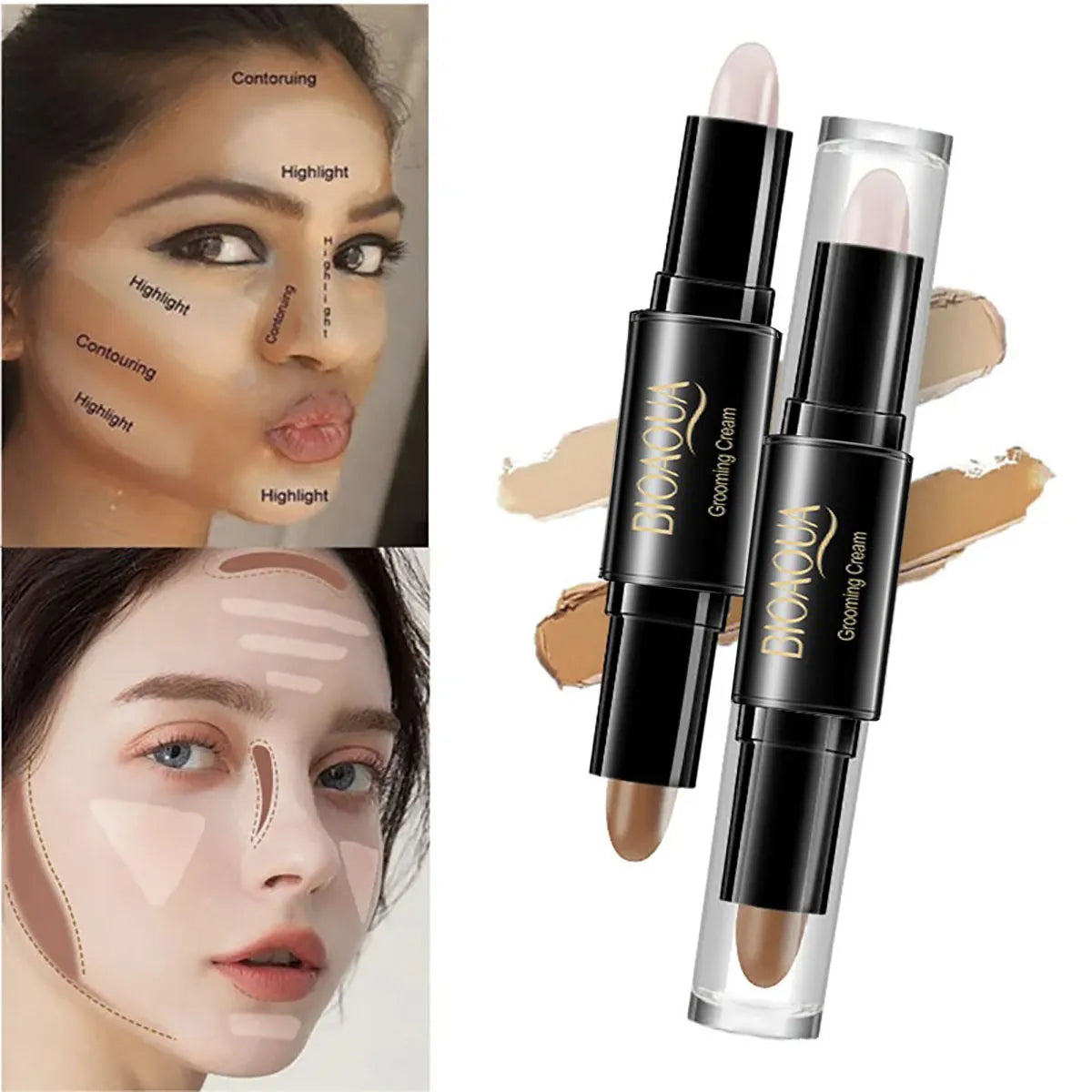 Stylo de maquillage 2 en 1 Conturing & Highlighter