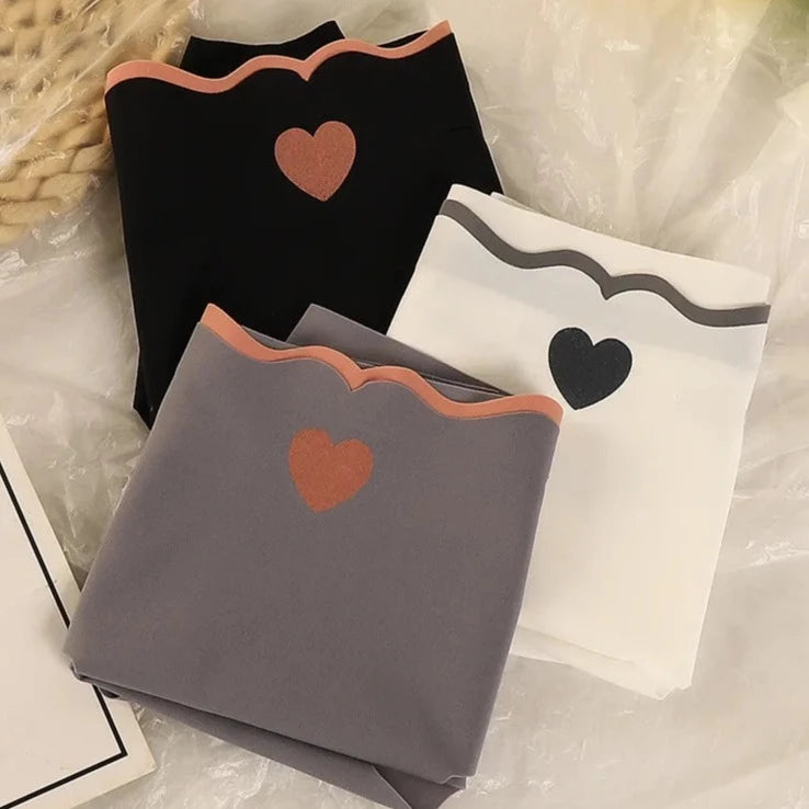 Little Heart - Lot de 3 culottes en Soie Glacée sans couture