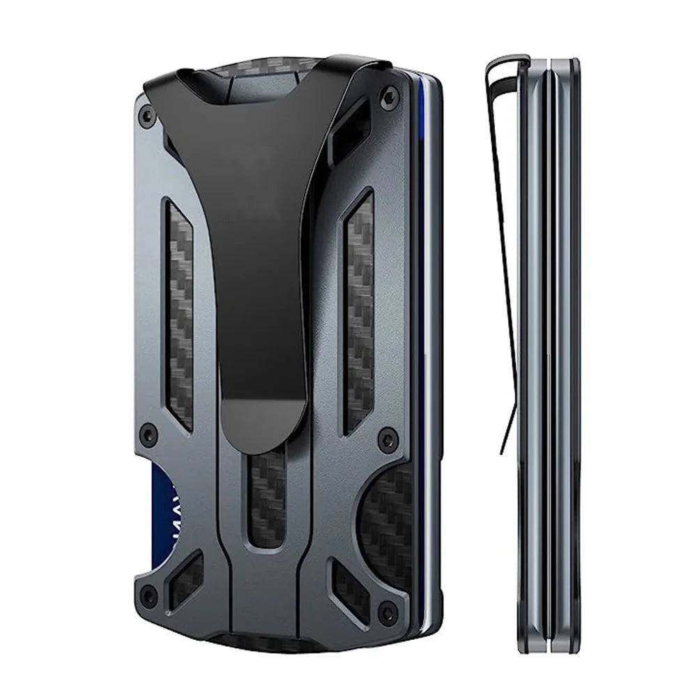 Porte-cartes ULTRA SLIM en aluminium léger - Anti-piratage